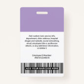 Volunteer Photo ID Badges with Clip or Lanyard Ausweis (Rückseite)