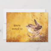 Volunteer Recognition Luncheon Invite & Wren Bird Einladung (Vorderseite)