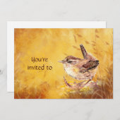 Volunteer Recognition Luncheon Invite & Wren Bird Einladung (Vorne/Hinten)