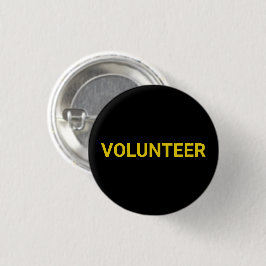 Volunteer Schwarz-Gelb-Button-Taste Button