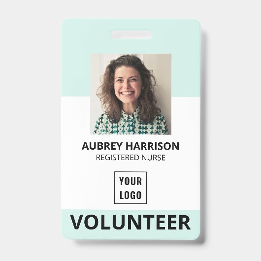 Volunteer Simple Foto ID Ausweis (Vorderseite)