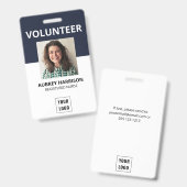 Volunteer Simple Foto ID Ausweis (Vorder- & Rückseite)