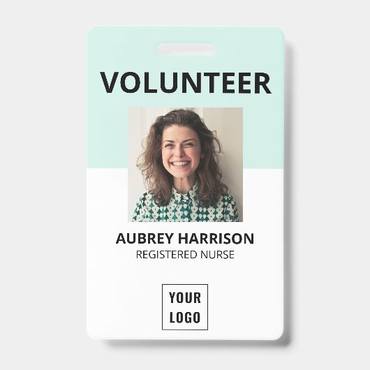 Volunteer Simple Foto ID Ausweis (Vorderseite)