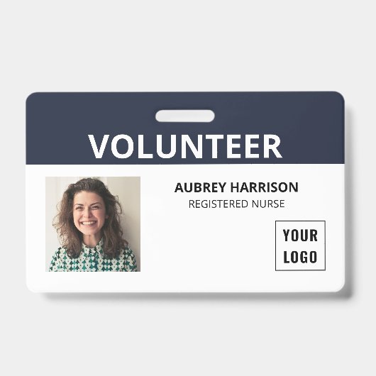 Volunteer Simple Foto ID Ausweis (Vorderseite)