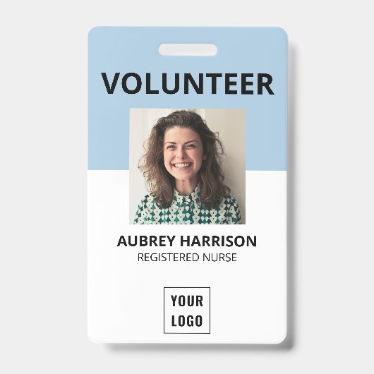 Volunteer Simple Foto ID Ausweis (Vorderseite)