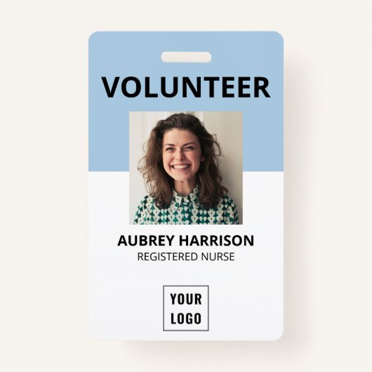 Volunteer Simple Foto ID Ausweis (Vorderseite)