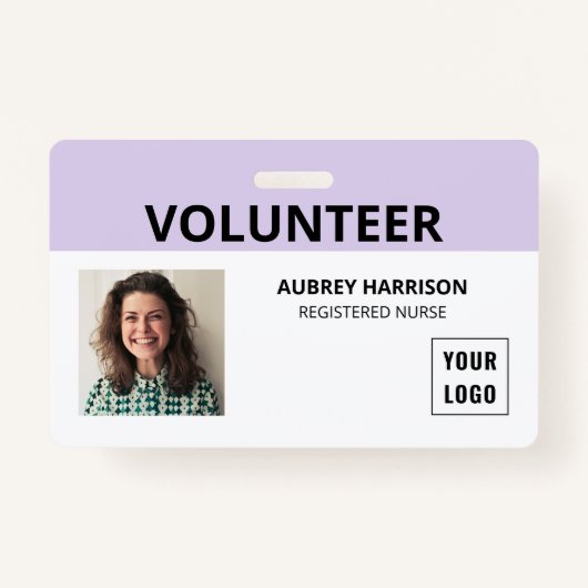 Volunteer Simple Foto ID Ausweis (Vorderseite)