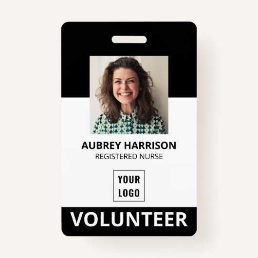 Volunteer Simple Foto ID Ausweis (Vorderseite)