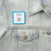 Volunteer Square Abzeichen mit Logo-Button oder Ma Namensschild (Beispiel)