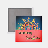 Volunteer Sunshine Magnet (Vorderseite/Rückseite)