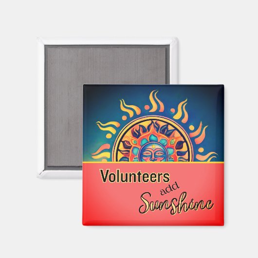 Volunteer Sunshine Magnet (Vorderseite/Rückseite)