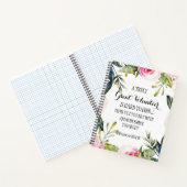 Volunteer Vielen Dank für Ihren benutzerdefinierte Notizblock (Innenseite)