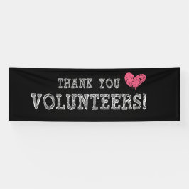 Volunteer Vielen Dank Imitate Chalkboard Party Ban Banner