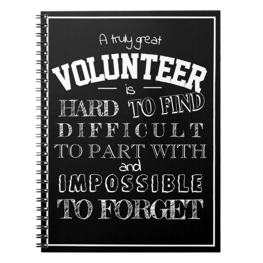 Volunteer Vielen Dank Wertschätzung Geschenkskript Notizblock (Vorderseite)