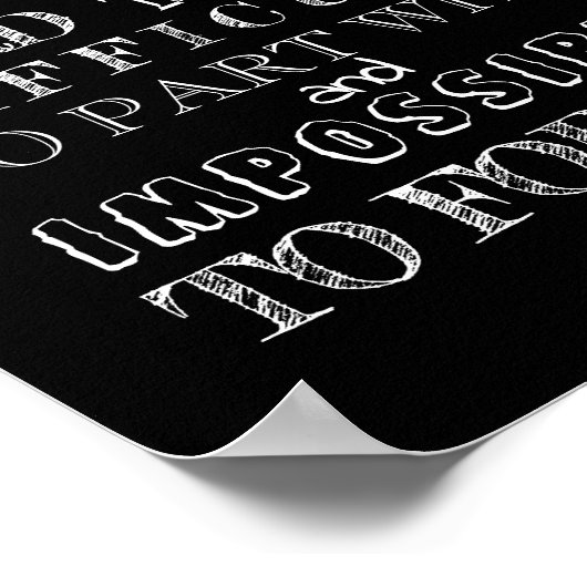 Volunteer Vielen Dank Wertschätzung Geschenkskript Poster (Ecke)