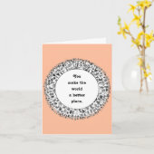 Volunteer Wertkarte Karte (Gelbe Blume)