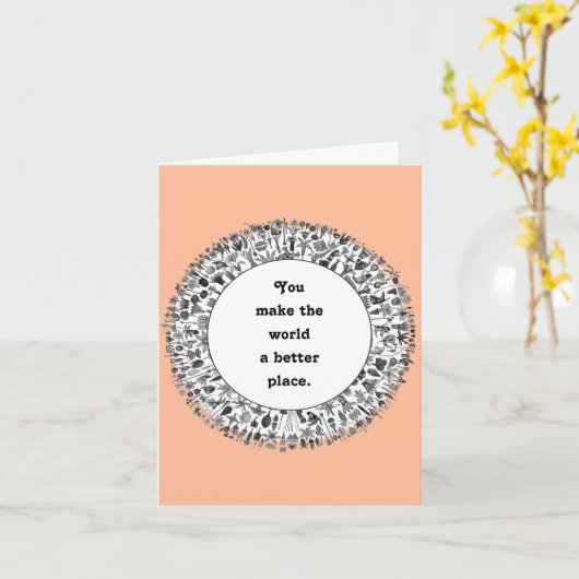 Volunteer Wertkarte Karte (Gelbe Blume)