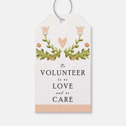 Volunteer Wertschätzung Geschenkanhänger (Vorderseite)