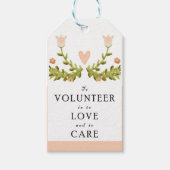 Volunteer Wertschätzung Geschenkanhänger (Vorderseite)