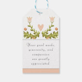 Volunteer Wertschätzung Geschenkanhänger (Rückseite)