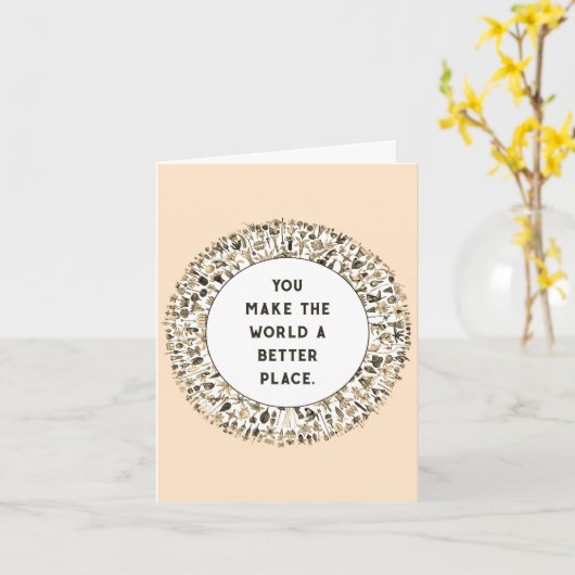 Volunteer Wertschätzung Karte (Gelbe Blume)