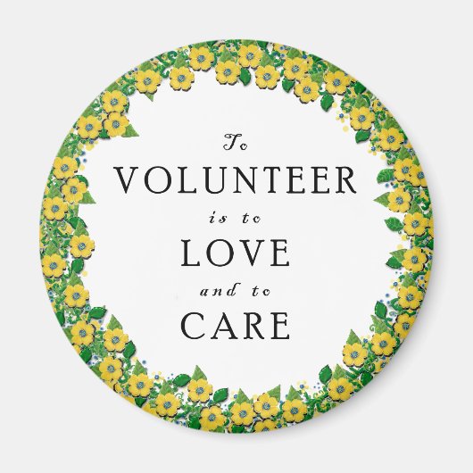 Volunteer Wertschätzung Magnet (Vorne)