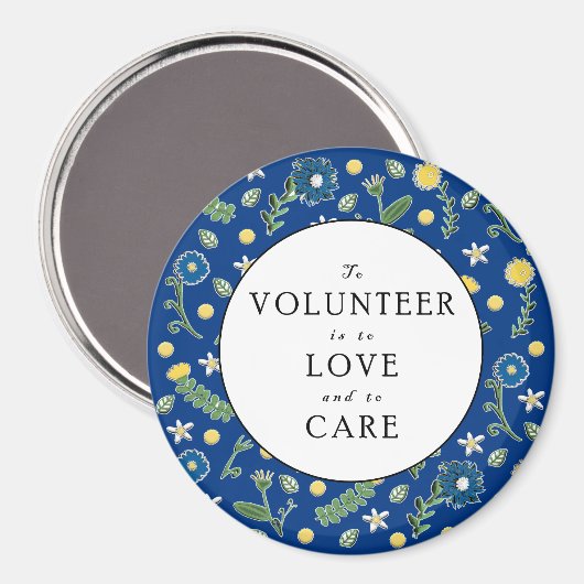 Volunteer Wertschätzung Magnet (Vorderseite/Rückseite)