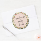 Volunteer Wertschätzung Runder Aufkleber (Umschlag)