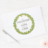 Volunteer-Wertschätzung Runder Aufkleber (Umschlag)