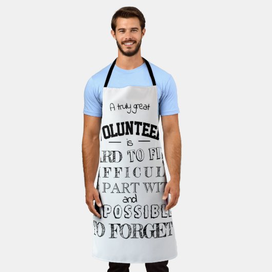 Volunteer Wertschätzung Vielen Dank Geschenk Skrip Schürze (Getragen)