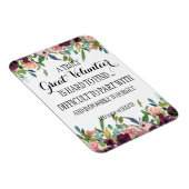 Volunteer Wertungs Magnet Geschenk Floral Design (Rechte Seite)