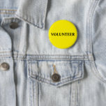 Volunteer Wohltätigkeit Event gelb Button<br><div class="desc">Gelber Knopf für Freiwillige Wohltätigkeit</div>