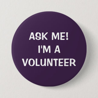 VOLUNTEERBAUTONNEN BUTTON| LILA WEISSE BUTTON