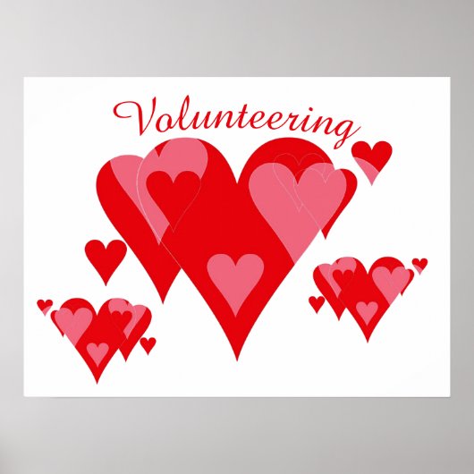 Volunteering Hearts von Janz Poster (Vorne)