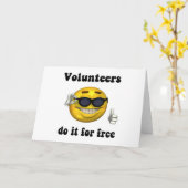 Volunteers do it for free karte (Gelbe Blume)