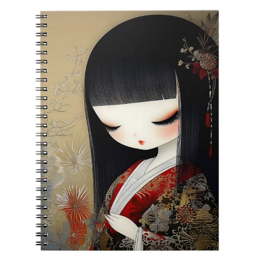 Voluptuous Anime Queen Notebook Notizblock (Vorderseite)