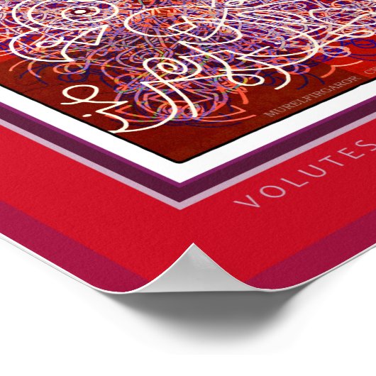 Volutes und Festoons Poster (Ecke)