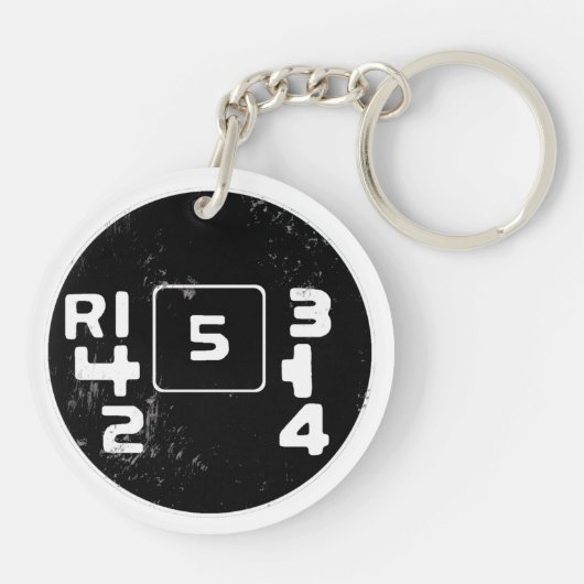 Volvo 245 Shift Muster Schlüsselanhänger (Rückseite)