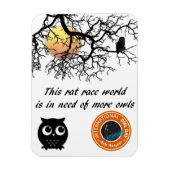 Vom August bedrohte Vogelart Magnet (Vertikal)