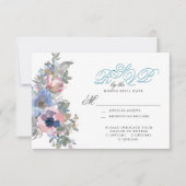 Vom Ausschreibungs-Hochzeitsfest Set in Spun Sugar RSVP Karte (Vorderseite)