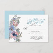 Vom Ausschreibungs-Hochzeitsfest Set in Spun Sugar RSVP Karte (Vorne/Hinten)