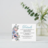 Vom Ausschreibungs-Hochzeitssemble in Spun Sugar B Begleitkarte (Stehend Vorderseite)