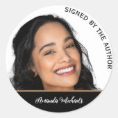 Vom Autor des Buches signierte Buchkopie Runder Aufkleber (Vorderseite)