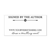 vom Autor unterschriebene Bullet Divider Thriller Permastempel (Design)