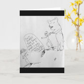 Vom Bärenangriff durch Statistik Gerettet Karte (Gelbe Blume)