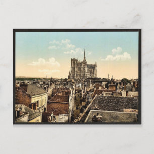 Vom Belfried, Amiens, Frankreich Vintage Photochro Postkarte