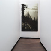 Vom Berg zum Moody Nebel des Morgenschlammes Leinwanddruck