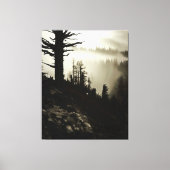 Vom Berg zum Moody Nebel des Morgenschlammes Leinwanddruck (Vorderseite)