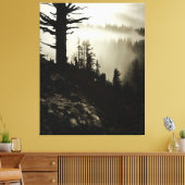 Vom Berg zum Moody Nebel des Morgenschlammes Leinwanddruck (Insitu (Wohnzimmer))