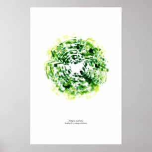 Vom Blatt: Allegro con brio (Farbe) Poster